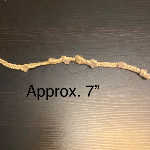 🔸Crystal Beaded Hemp Bracelet/Anklet🔸 - Picture 5 of 11